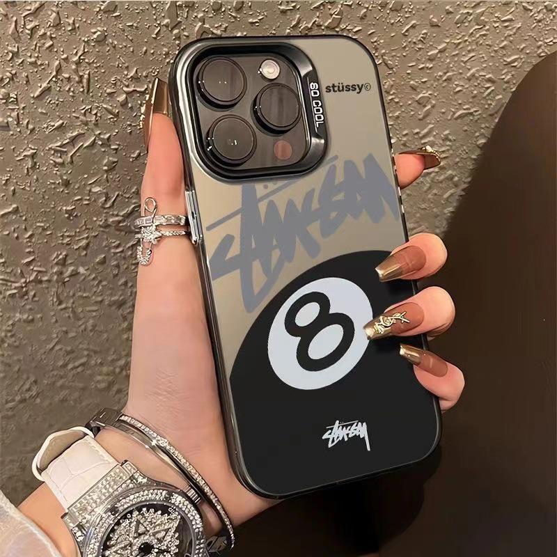 Billiard Black 8 Phone Case for Apple 14 Pro, 15 Pro Max, 13/12, 11/XS - European Style