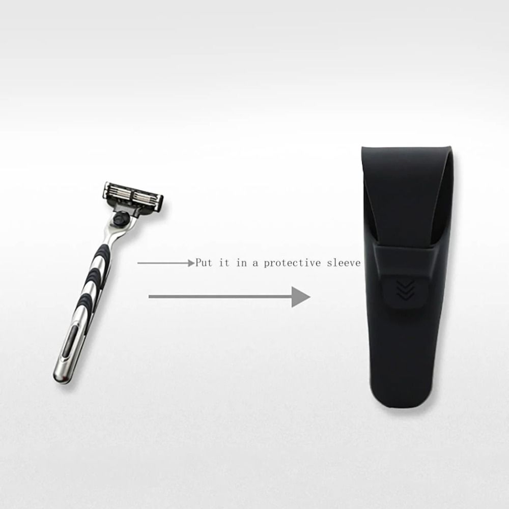 4 Colors Shaver Protector Cover Silicone Razor Storage Box Razor Holder Box  Bathroom