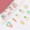 10Pcs Colorful Paper Clip for Kid Adult, Metal Fruit Design Paper Clip Set, Coloured Paperclips Novelty Shape Paper Clip