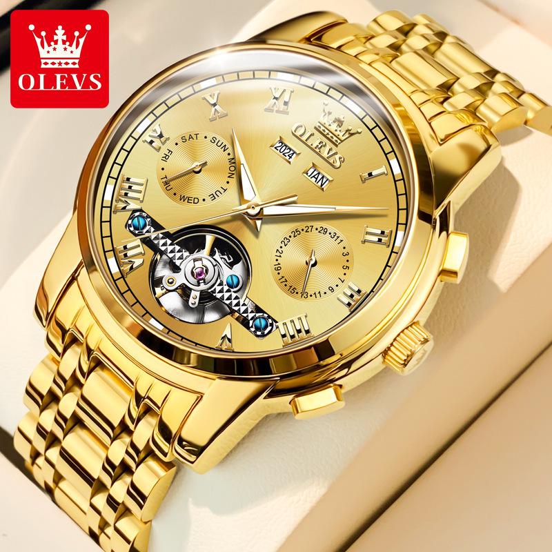 Oris Herren Multifunktions Automatische Mechanische Wasserdichte Skelettuhr