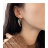 Dongdaemun Chunky Circle Hoop Earrings: Matte Gold & Silver, 14k Gold Plated