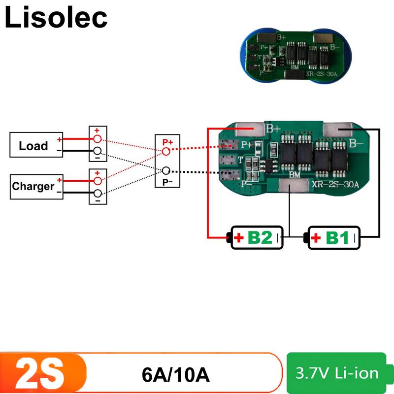 2S 3S 4S 5S 6S 7S 18650 BMS Charging Board Protect Plates 7.4V 12V 18V 24V Li-ion Lithium Battery Protection Circuit Module