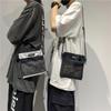 Nylon Square Bag Unisex Outdoor Sports Casual Crossbody Women'S Bag Street Trend Polyester Material Zipper Opening