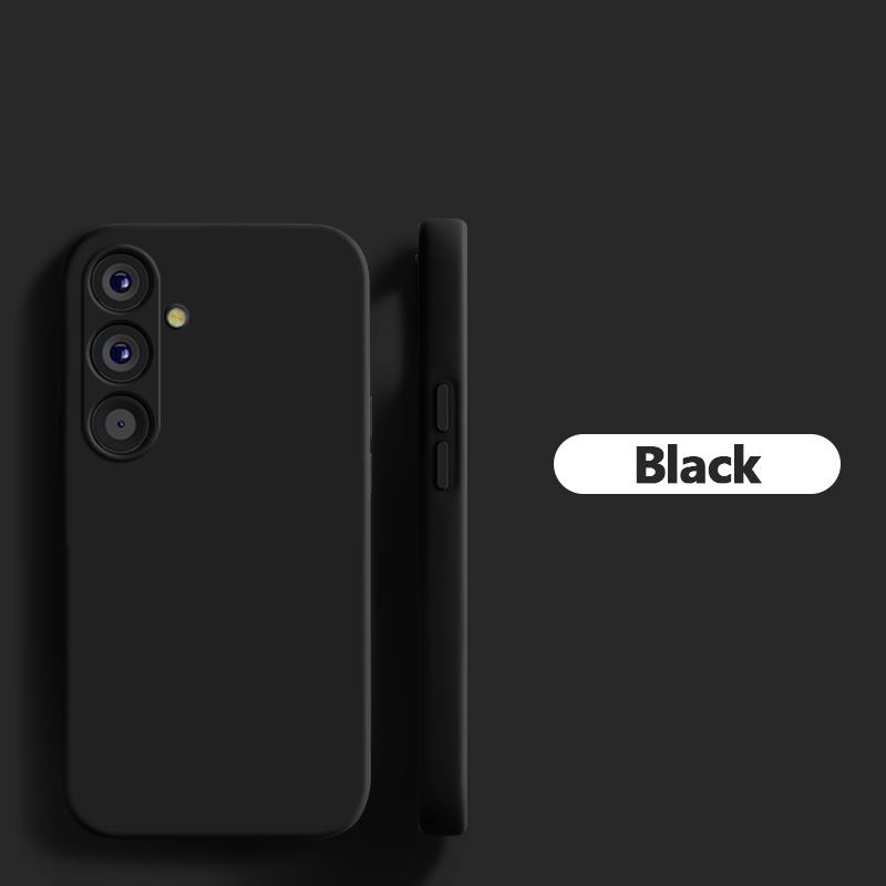 

Для Samsung A54 5G чехол Роскошный жидкий силиконовый защитный чехол для объектива камеры Мягкая задняя крышка для Samsung Galaxy A54 A 54 5G чехлы для телефонов A54 5G чёрный