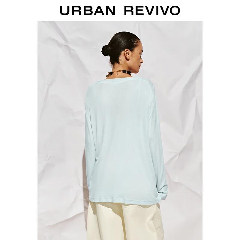 UR 2025 Autumn Women's Loose Long-Sleeve Round Neck T-Shirt