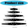 Heavy Duty Door Hinges Decorative Strap Hinge Hardware Black Shed Door Gate Hinges with Screws Easy To Install