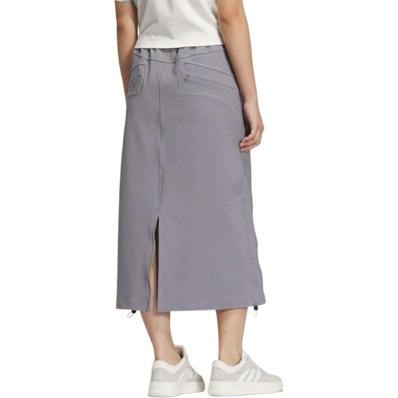 adidas FUSTL W P SKIRT Women's Gray Water-Resistant Long Skirt JM6215