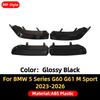 Front Spoiler Air Dam Bumper Lip Deflector Decoration Tuning Car Styling ABS MP Style For BMW 5 Series G60 G61 M Sport 2023-2026