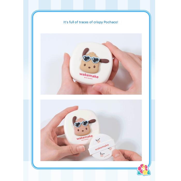 WAKEMAKE SeamLess Wear Cushion 9COLOR [Sanrio Pochacco Edition] Main 15g +  Refill 15g (3 Options)
