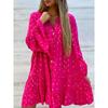 JPNTKY Fashion Spring Autumn Long Sleeve Casual Dresses