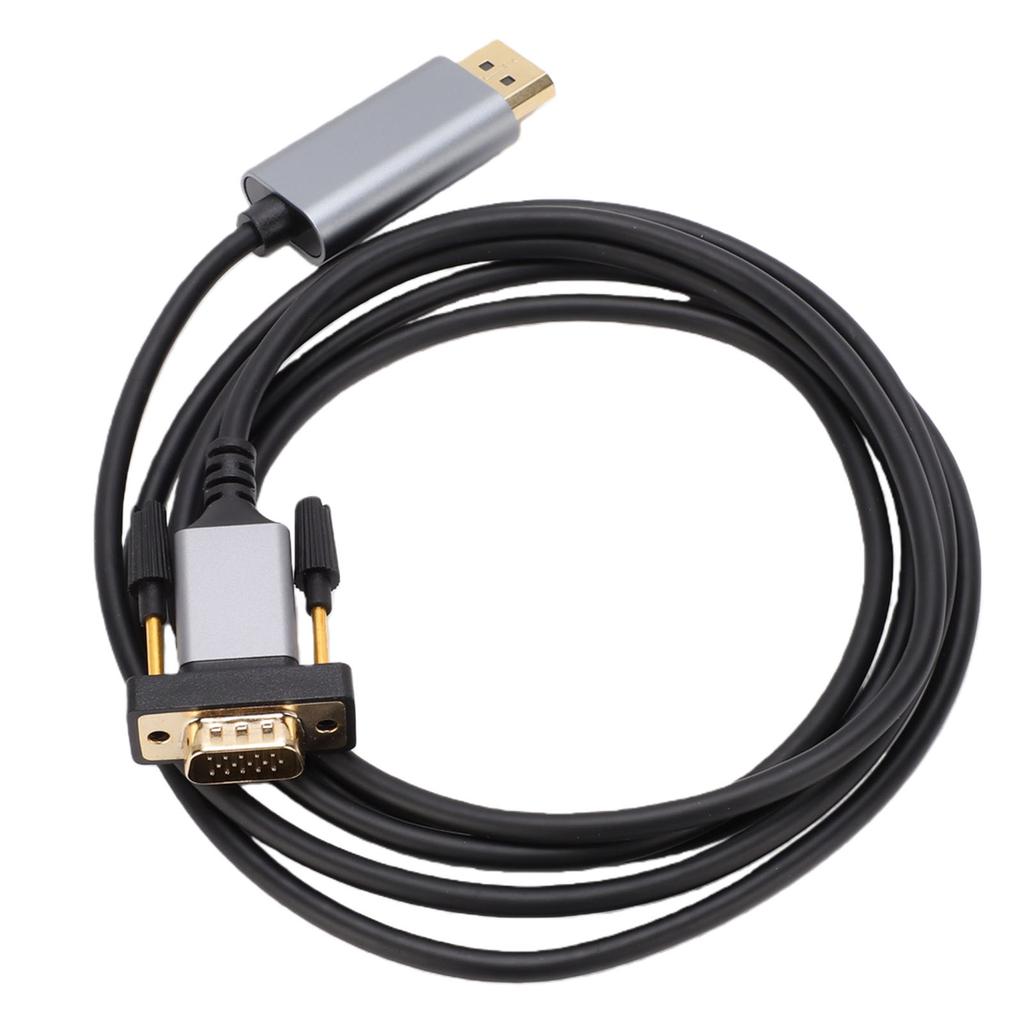 DisplayPort to VGA Cable 2m Male to Male DisplayPort to VGA Adapter Cable for PC Laptop Monitor Projector