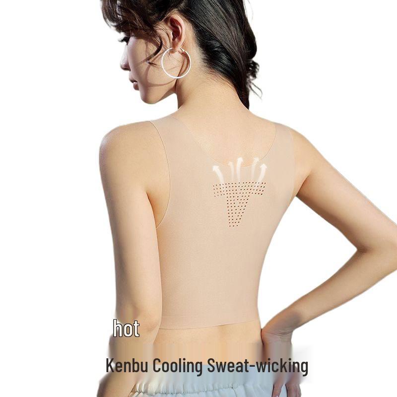 Seamless Chest Binding Sports Bra: Anti-Sag, Gather Underarm Fat, Super Flat Design for Larger Busts.