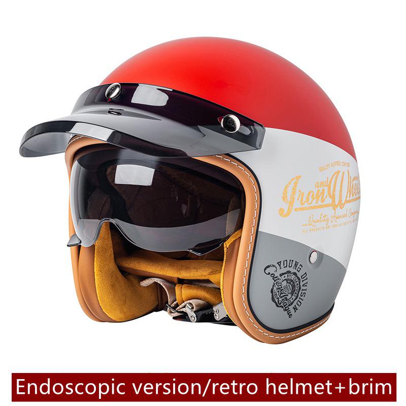 Unisex American Cruiser 3/4 Motorcycle Helmet