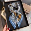 Luxury Brand Linen-Cotton Print Square Scarf Women Neck Tie Female Hair Bandana Headkerchief Shawl Wrap Hijab Echarpe