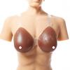 Wearable Silicone Fake Breasts Waterdrop Shape Cosplay Props Transvestite & Crossdresser Use Realistic Chest Enhancer