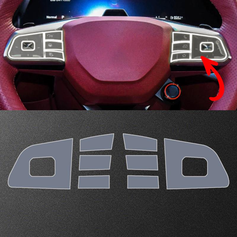 For MG 7 -2026 Steering Wheel Gear Shift Exhaust Outlet Lifting Panel Transparent TPU Protection Film