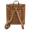MCM Classic Logo Buckle Leather Backpack Regular Women backpack Brown MWKFATA02