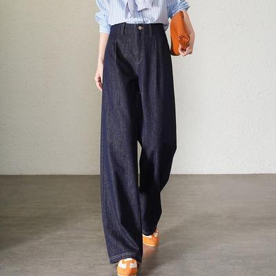 Bailuyu Women's High-Waist Loose Fit Denim Jeans