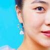 Rainbow Crystal Ring Earrings
