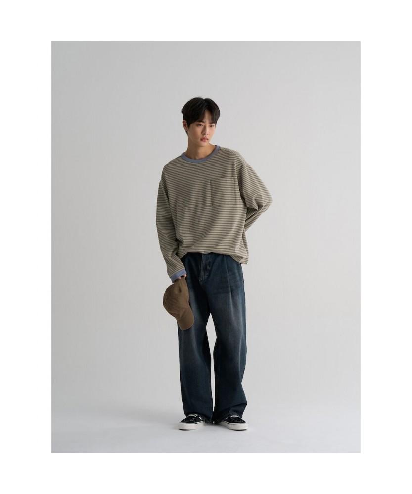 8SECONDS Striped T-Shirt Khaki