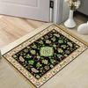 Vintage Vine Floral Print Doormat Anti Slip Entrance Mat Luxury Farmhouse Decor Front Door Hallway Bedroom Kitchen Door Rug
