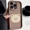 No collision bear is suitable for iPhone17promax Apple 14por mobile phone case 12/13 fine hole 15 anti-drop xs.