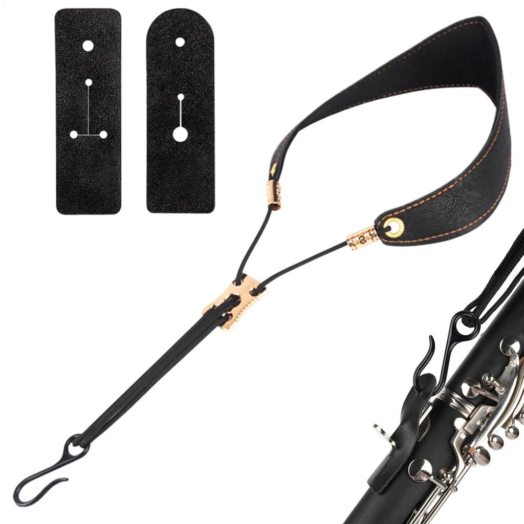 Adjustable Clarinet & Alto Saxophone Neck Strap Ergonomic Pad Support for Comfort & Stability, Bass Flute Beginners Students