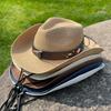 Big Brim Straw Hat Women's Outdoor Sunscreen Sunshade Beach Hat Western Cowboy Hat Men's Mountaineering Travel Tibetan Hat Wide Brim