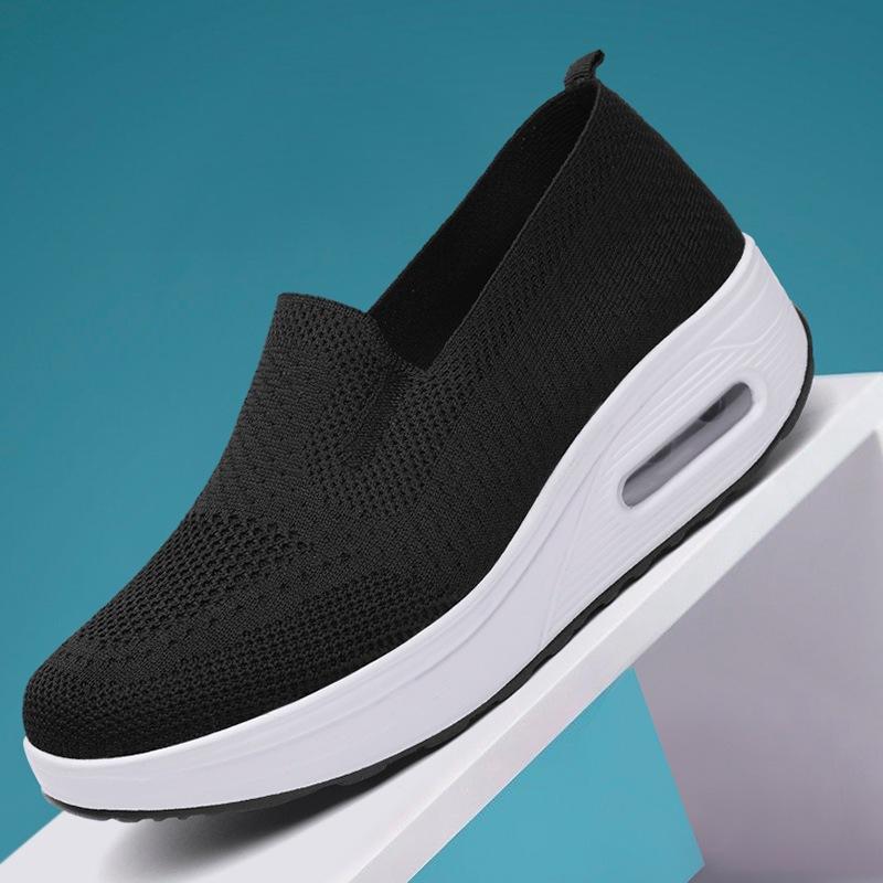 Low Cut Rubber Shoes For Women Slip On White Casual Walking Shoes Fashion Comfortable Shoes