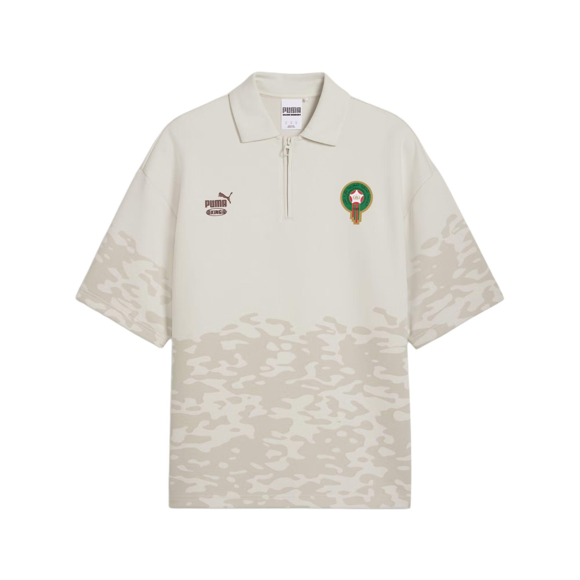 PUMA x MOROCCO x SALEHE BEMBURY KING Relaxed Polo  Alpine Snow  Men s 635133-87 M