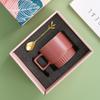 Nordic Light Luxury Ceramic Mug Ins High-value Stacking Cup with Spoon Couple Coffee Cup Gift Box with Gift