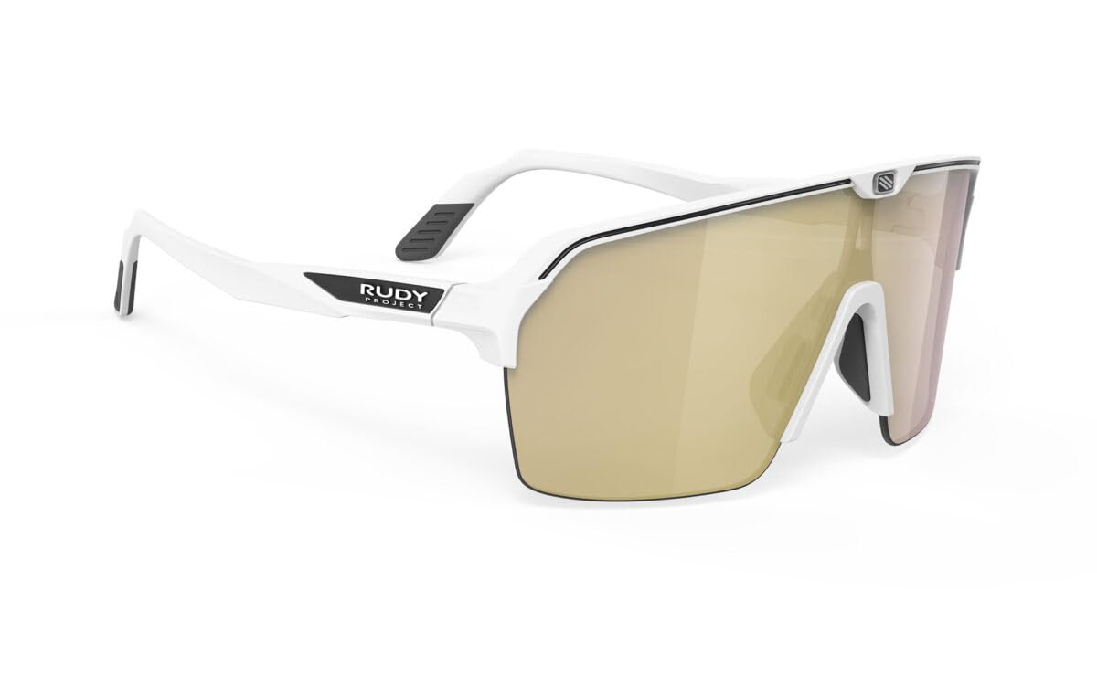 RUDYPROJECT Spinshield Air White Lens 147mm Sunglasses, Matte/Multi-Laser Gold, SP845758-0000, Width