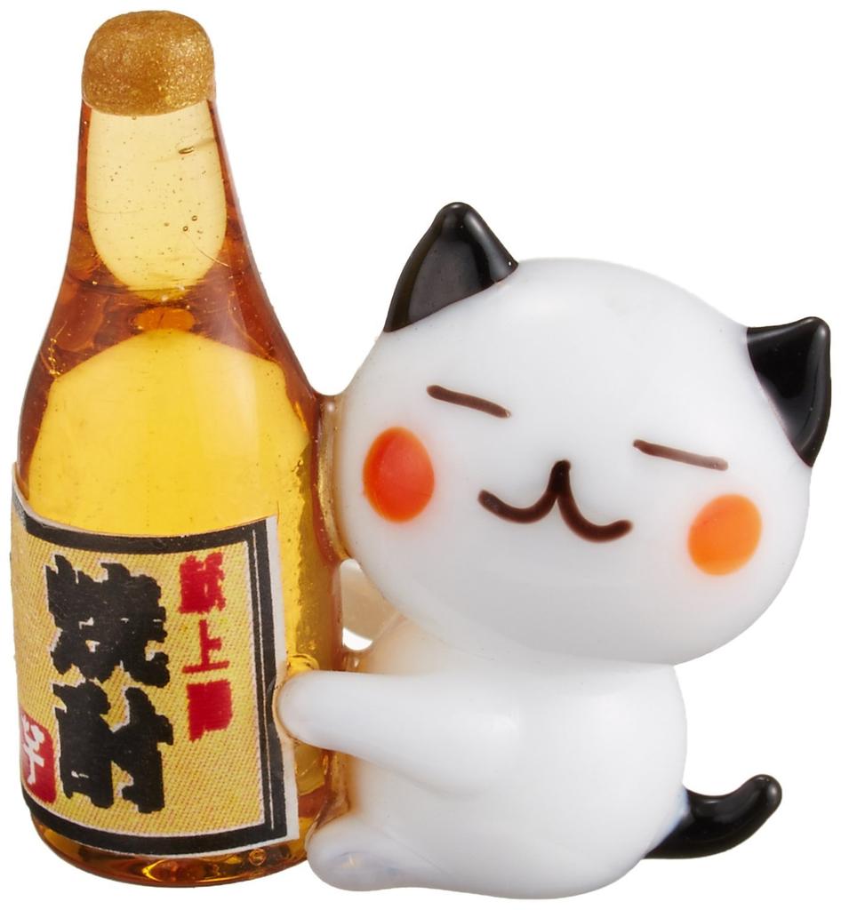 Fourcart Cute Handmade Glass Cat, Drinker's Cat CYK1539