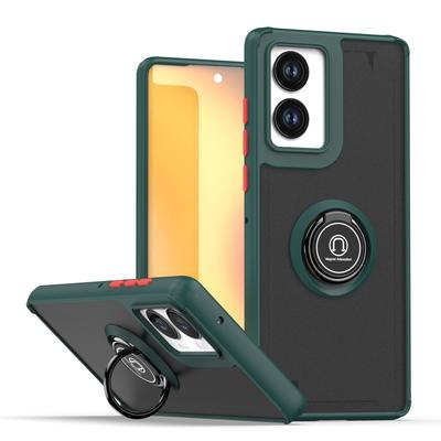 Armor Matte Hülle Für Motorola Moto Edge 5G Hülle Ring Magnetischer Halter Ständer Stoßfeste Schale Fundas