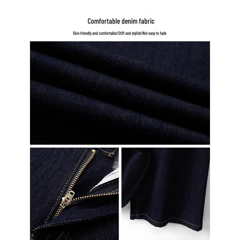 Women's High Waist Retro Slimming Denim Jeans - Blue Wide Leg, Narrow Leg, Loose Fit for Spring and Autumn 2025