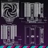 Cooler Master MasterAir MA824 Stealth 8 Heatpipe Dual-Tower & Lüfter Luftgekühlter CPU-Kühler für LGA1700, AM5 und AM4, MAM-D8PN-318PK-R1 (FN1995)