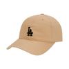 MLB Cotton Baseball Caps Unisex Khaki Fashion 32CP77011-07B