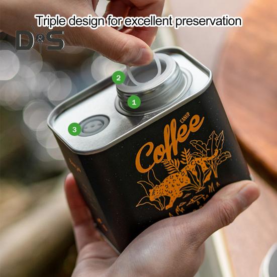 Versiegeltes Glas für 150 g Kaffeebohnen, für den Außenbereich, lange Lebensdauer, Lebensmittelqualität, Frischhaltebehälter für Zuhause, Camping