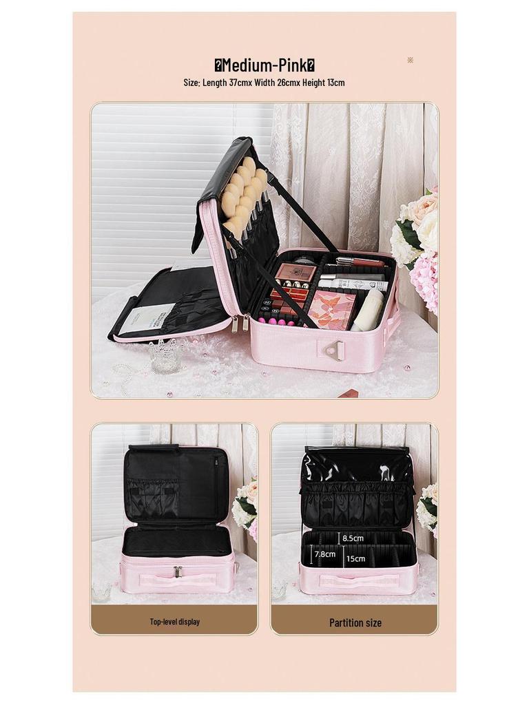 Women's Large Capacity Portable Makeup and Tattoo Tool Storage Bag