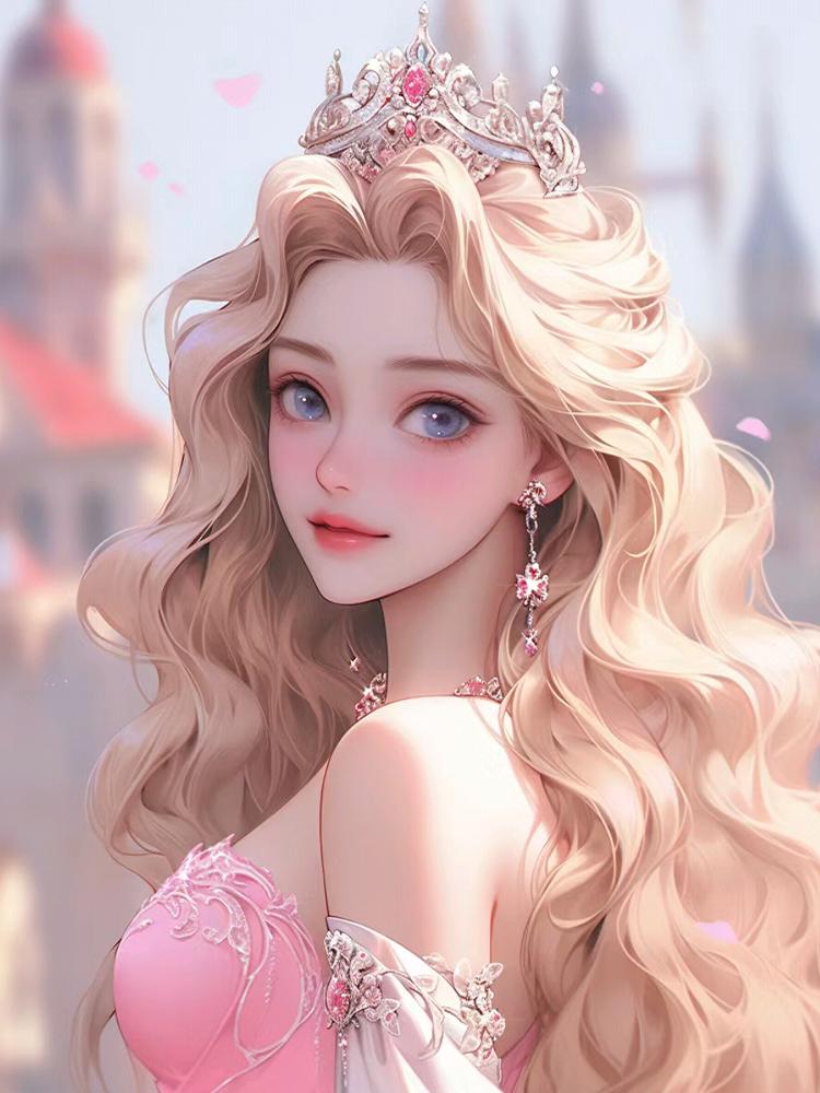 2024 New Girl Mosaic Painting Diy Diamond Painting Angel Girl Embroidery Diamond Room Decoration Water Diamond Gift Picture