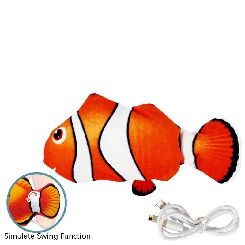 Simulated Fish Shape Cat Toy Electric Fish Will Jump and Move To Sleep Fake Fish Electric Pat Pet Products Cat Toys
