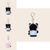 Cute Pajamas Cat Plush Keychain With Fluffy Pet Sleepwear For Collectors And Gifts