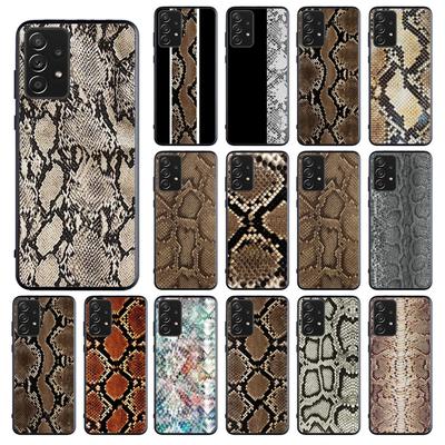 Capa de celular em pele de cobra para Samsung Galaxy A13 A22 A12 A32 A71 A11 A21S A33 A52 A72 A51 A50 A70 A31 M31