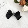 Lolita Cross Bow Hair Clip Elegant Large Side Clip Bow Sweet Girls Gothic Bow Style Bowknot French Barrette