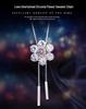 Versatile Crystal Flower Sweater Necklace - Japanese & Korean Fashion Jewelry Pendant