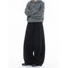 Dream Made Designer Belt Casual Pants for Men, Autumn and Winter Loose Straight Wide-Leg Pants, Men's Long Pants