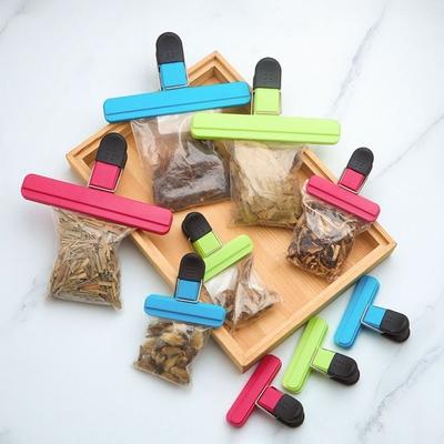 Plastic Food Sealing Clips Snack Packaging Food Storage T-Shaped Bag Clips Coffee Bread Bags Strong Seal Leak-Proof Clips