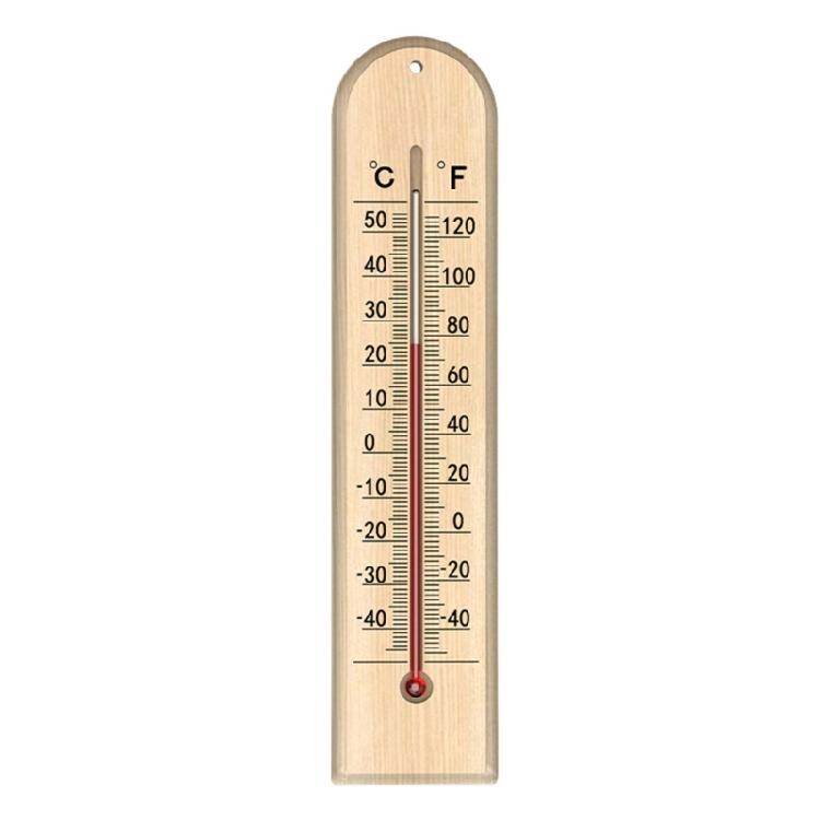 Wooden Temperature Gauge for Home and Office Large Display Accurate Measurement -40℃ to 50℃ Safe Kerosene Wall Mount Easy to Read