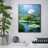 Beautiful Lotus Flower Colourful Modern Scenery Flowers Plants Canvas Painting Print Wall Art for Living Room Home Decor