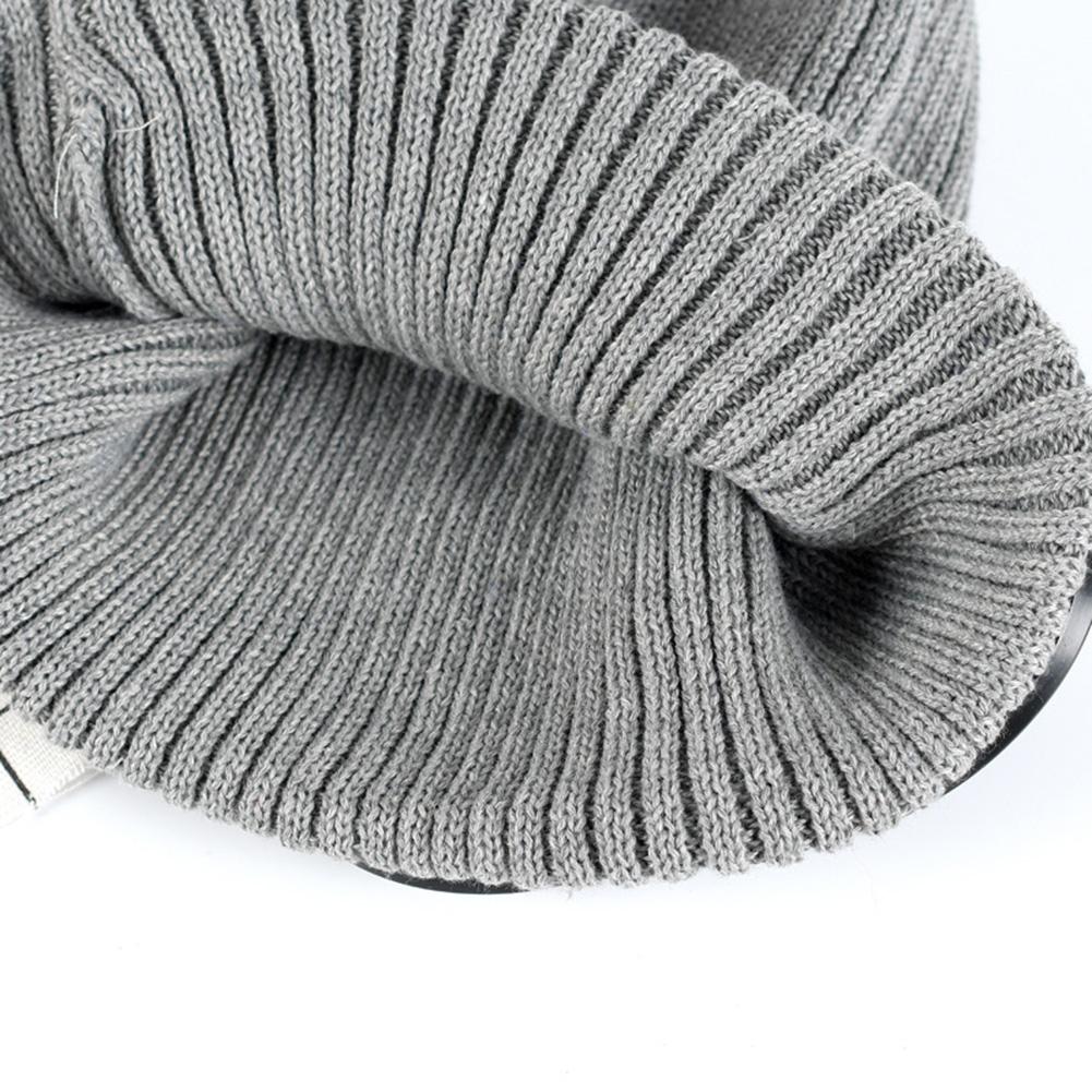 Bonnet en tricot pour hommes/femmes avec ornements lunettes Chapeau chaud à la mode